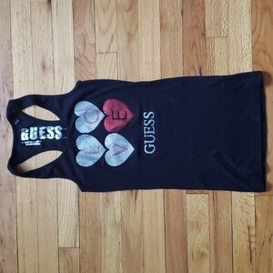 Guess rhinestone tank